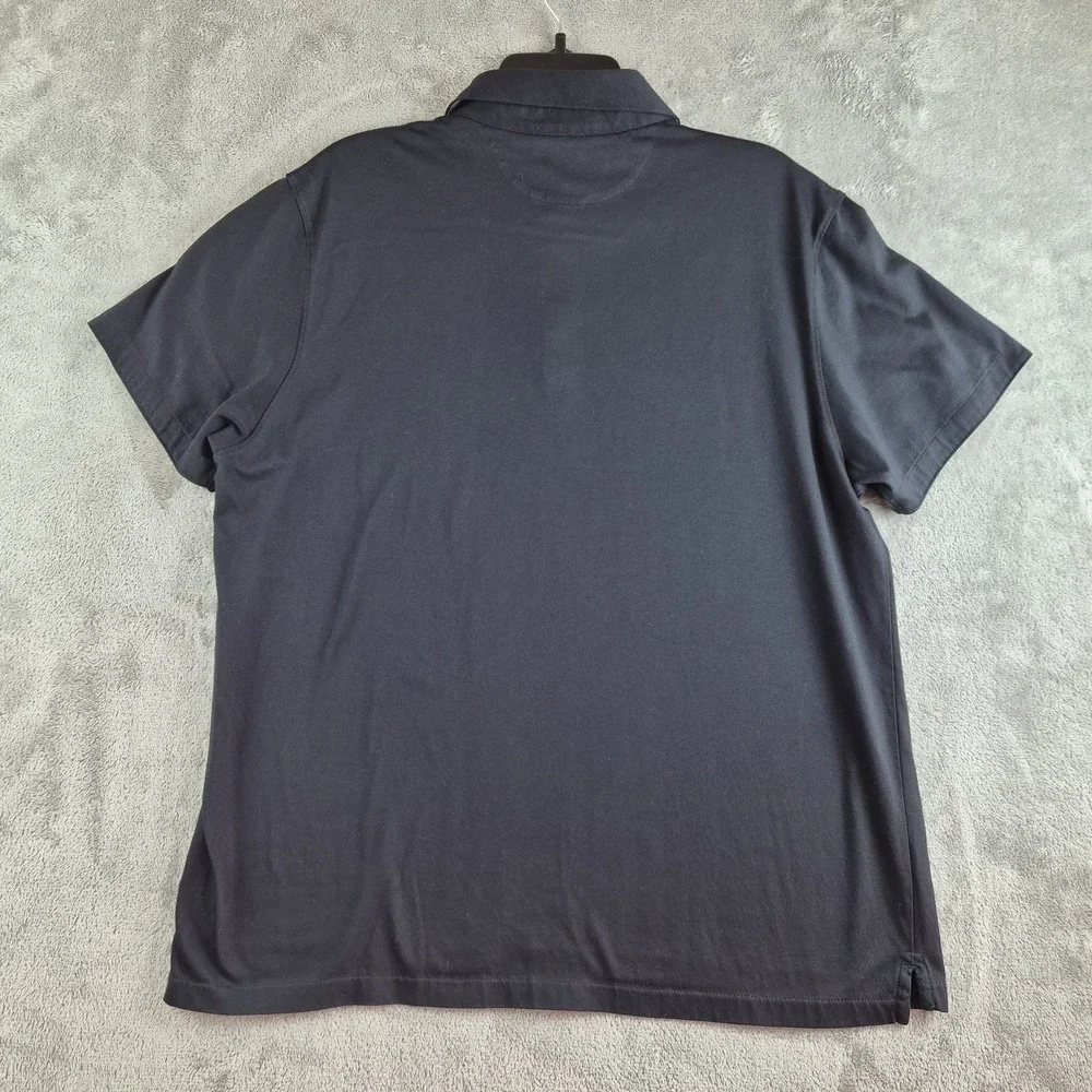 Banana Republic Polo Shirt Mens XL Black Short Sleeve Cotton Casual Golf
